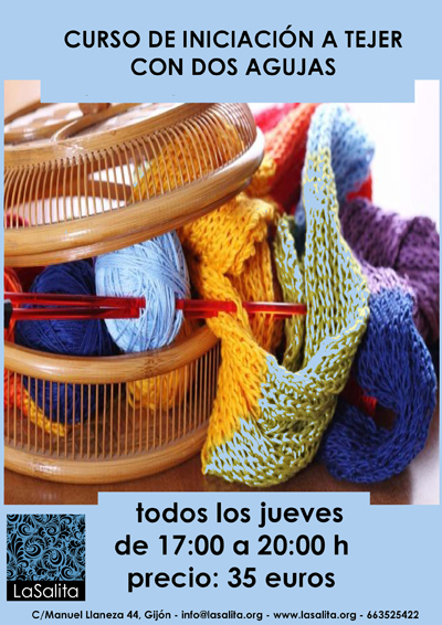 INICIACION A TEJER CON DOS AGUJAS jueves