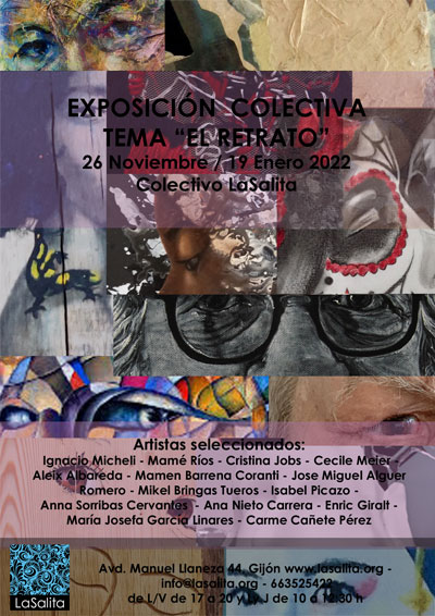 exposición colectiva de retrato en Gijón