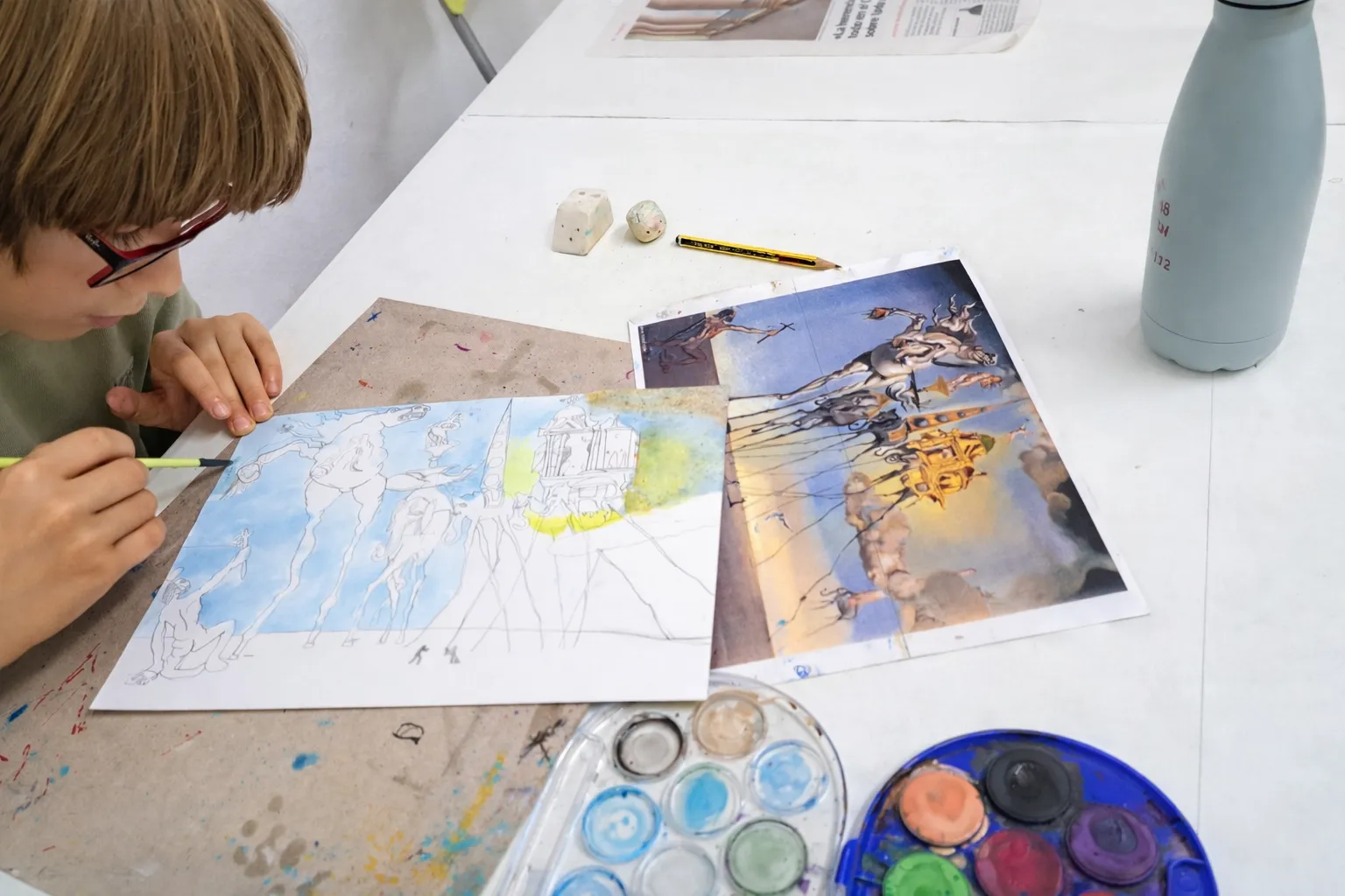 cursos de dibujo y pintura para niños en gijon